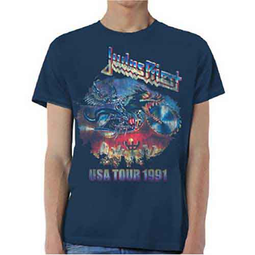 Judas Priest | Painkiller US Tour 91 - T-Shirt Blue