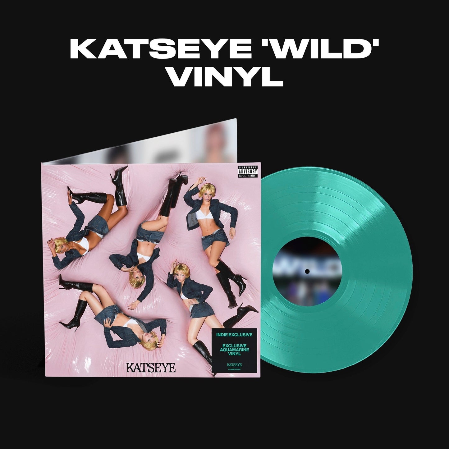 KATSEYE | Wild (Indie Exclusive) [Aquamarine Vinyl] - Vinyl