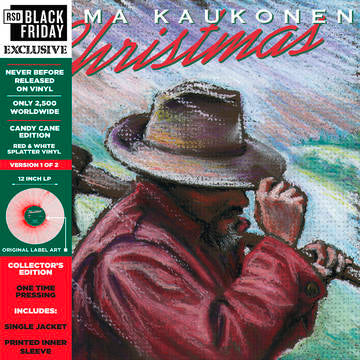 Kaukonen, Jorma | Christmas: Candy Cane Edition (2 Of 2 V.) (Colored Vinyl, Red, White, Clear Vinyl) - Vinyl