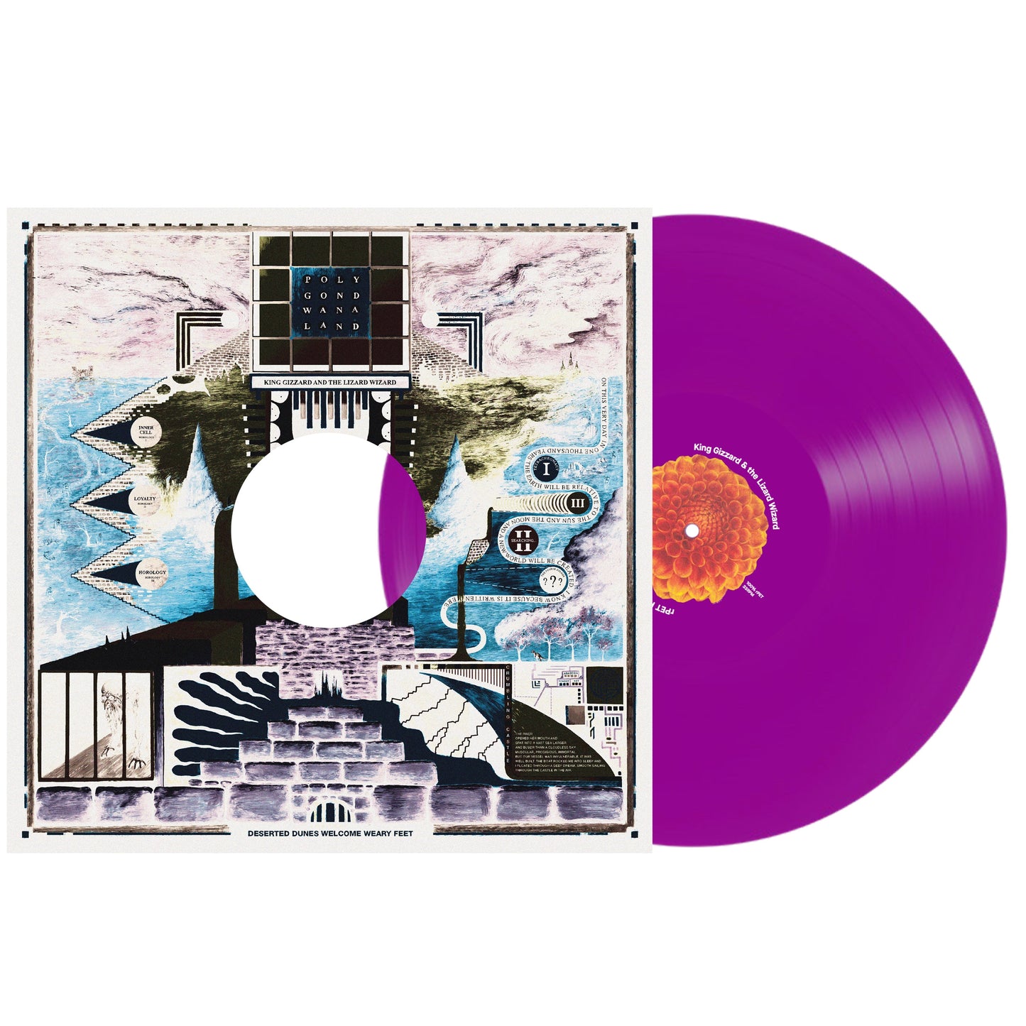 King Gizzard & The Lizard Wizard | Polygondwanaland (100% Recycled Plastic (r-PET), 180 Gram Translucent Purple) - Vinyl