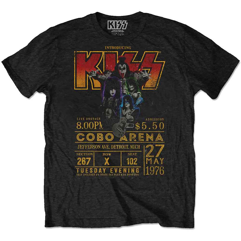 Kiss | Cobo Arena '76 - T-Shirt Black