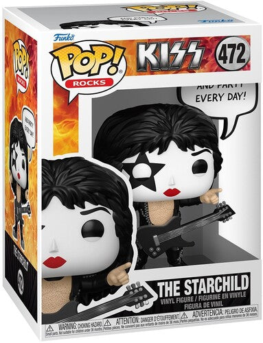 Kiss | Funko POP! Sayings: KISS - The Starchild, Rock & Roll All Night (Vinyl Figure, Collectible) - Action Figure