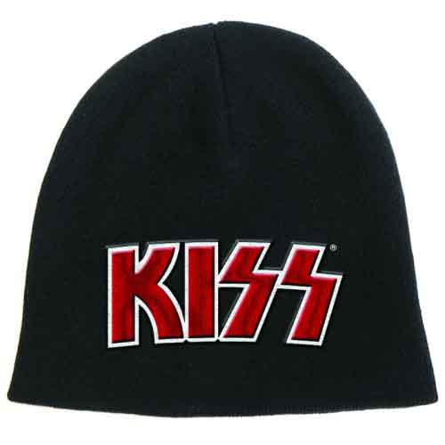 Kiss | Red on White Logo - Hat Black