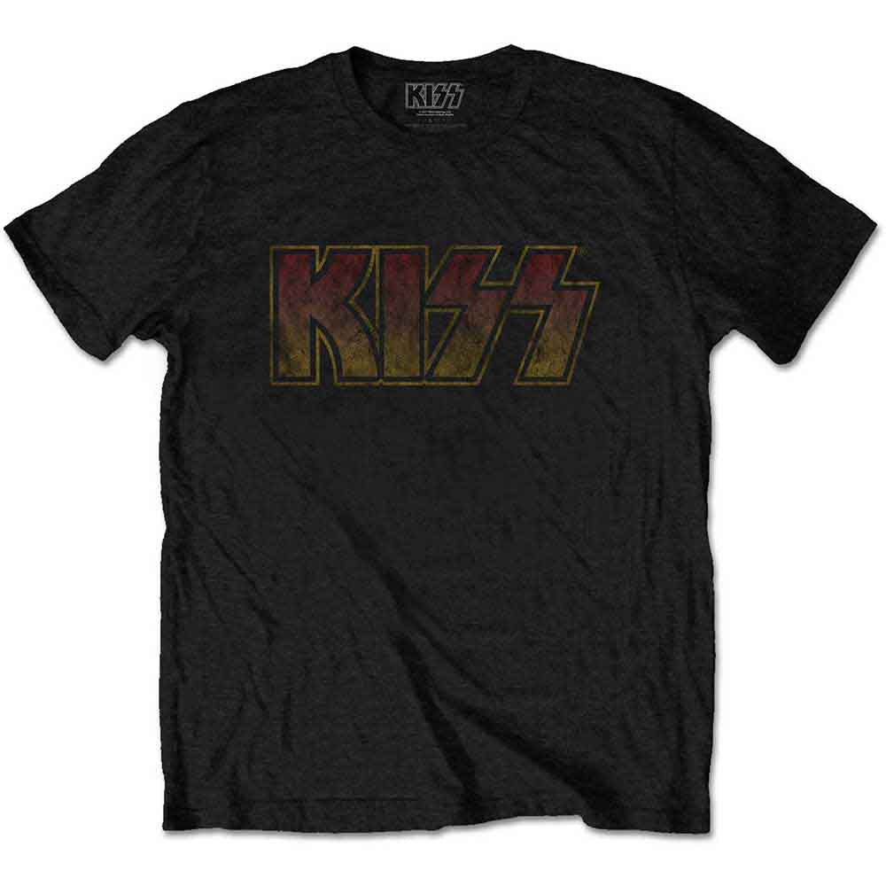 Kiss | Vintage Classic Logo - T-Shirt Black