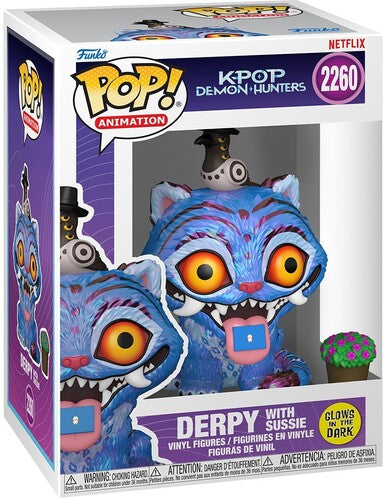 KPop Demon Hunters Funko POP! Anime: KPop Demon Hunters - Derpy with Sussie (Glow-in-the-Dark) (KPDH) (Vinyl Figure, Collectible)