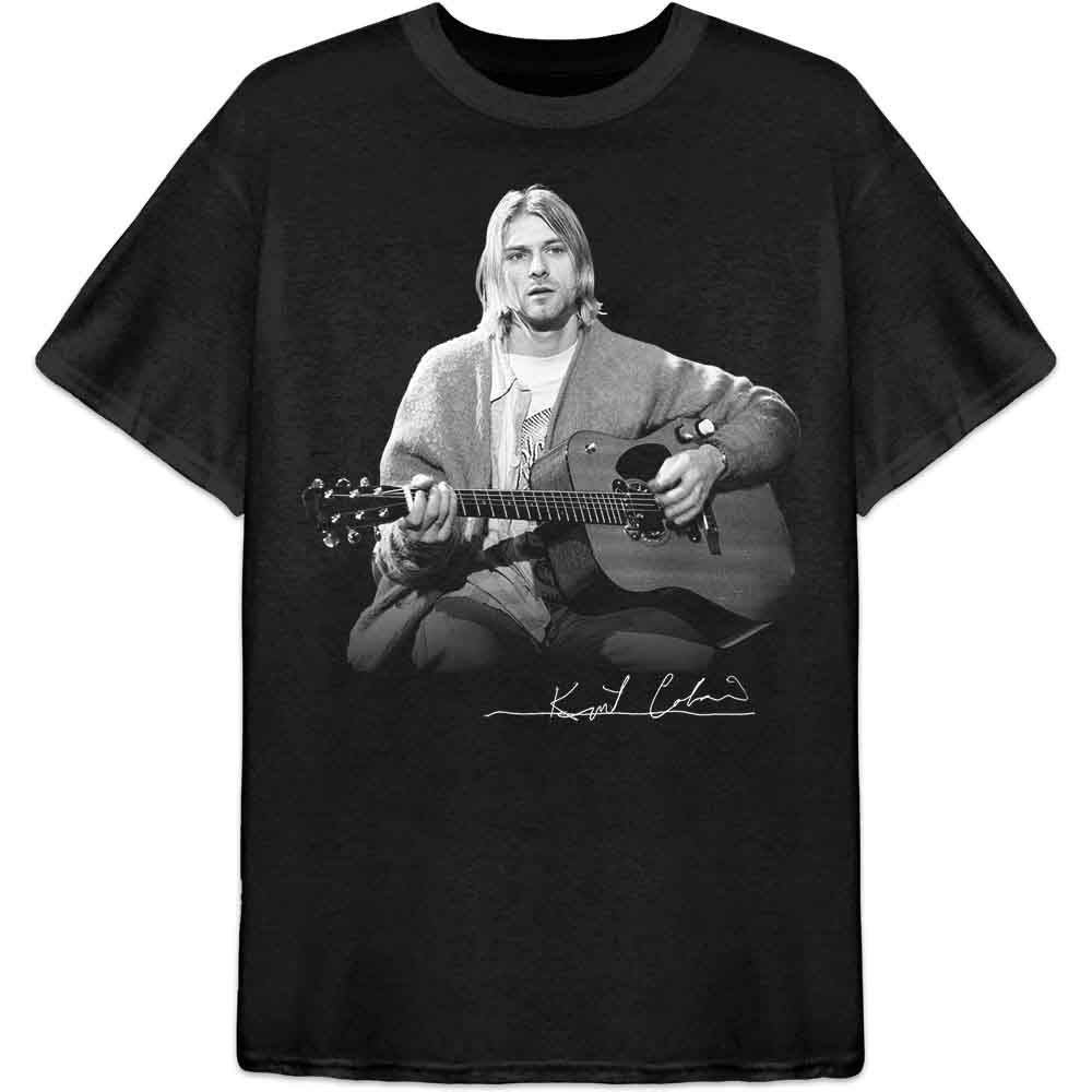 Kurt Cobain | Guitar Live Photo - T-Shirt Black