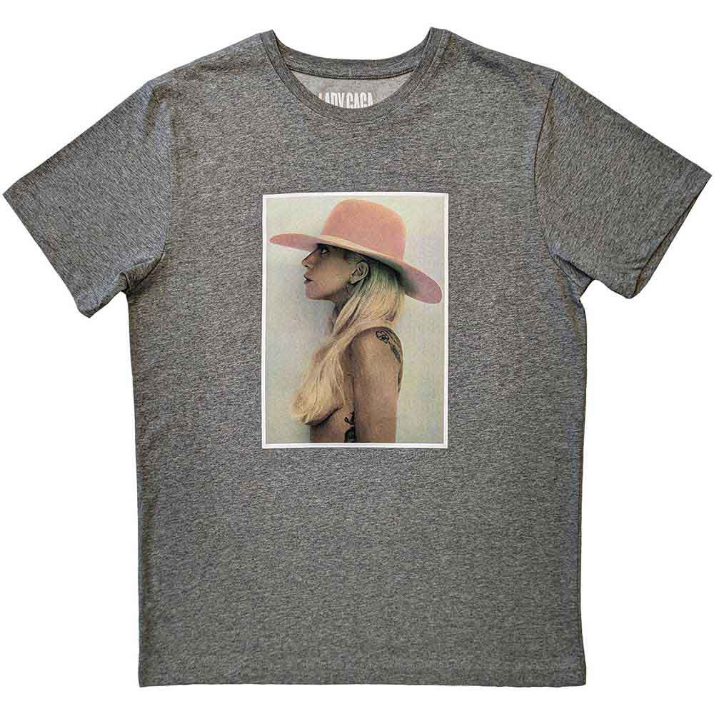 Lady Gaga | Pink Hat - T-Shirt Grey