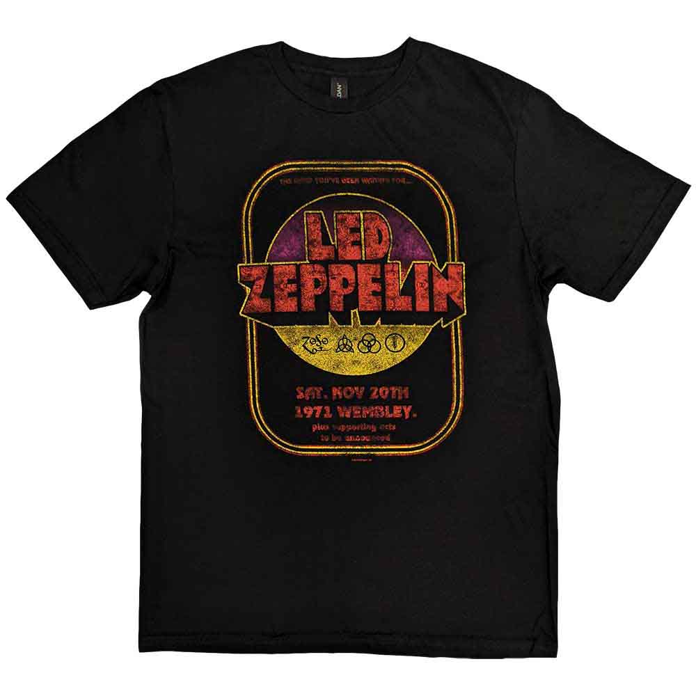 Led Zeppelin | 1971 Wembley - T-Shirt Black