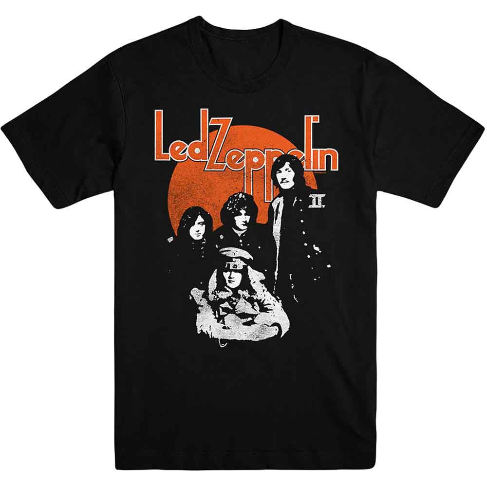 Led Zeppelin | Orange Circle - T-Shirt Black