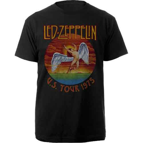 Led Zeppelin | USA Tour '75. - T-Shirt Black