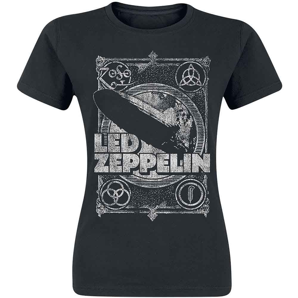 Led Zeppelin | Vintage Print LZ1 - T-Shirt Black