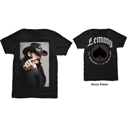 Lemmy | Pointing Photo - T-Shirt Black