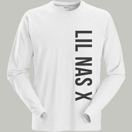 Lil Nas X | Vertical Text - T-Shirt White