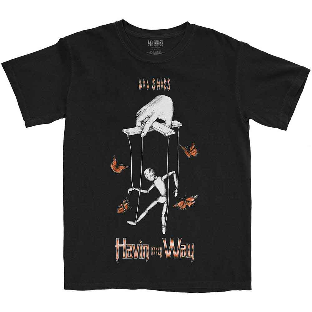 Lil Skies | Butterfly Puppet - T-Shirt Black