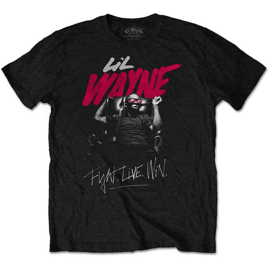 Lil Wayne | Fight, Live, Win - T-Shirt Black
