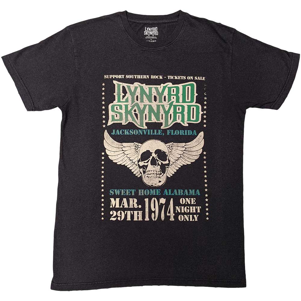 Lynyrd Skynyrd | Winged Skull - T-Shirt Black