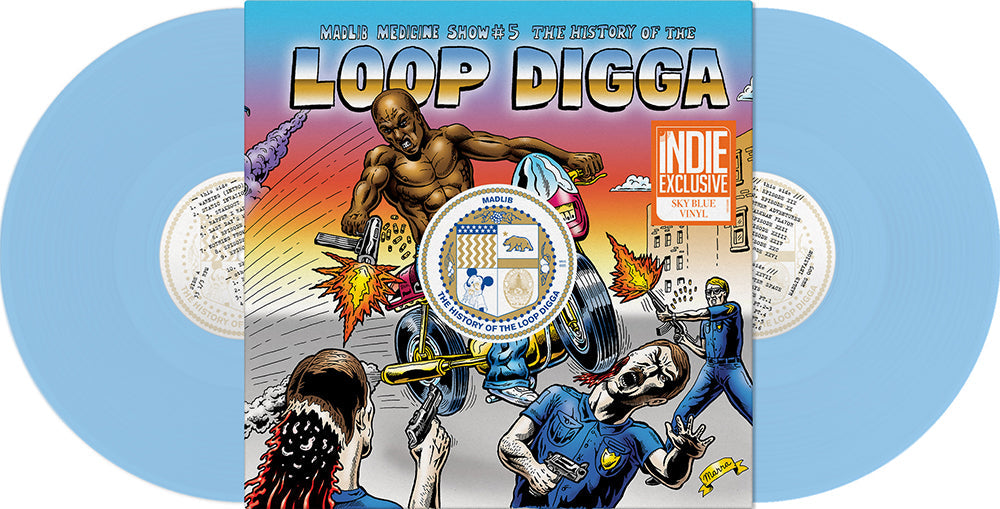 Madlib | Medicine Show No. 5 - History Of The Loop Digga: 1990-2000 (Colored Vinyl, Blue, Indie Exclusive) (2 Lp's) - Vinyl