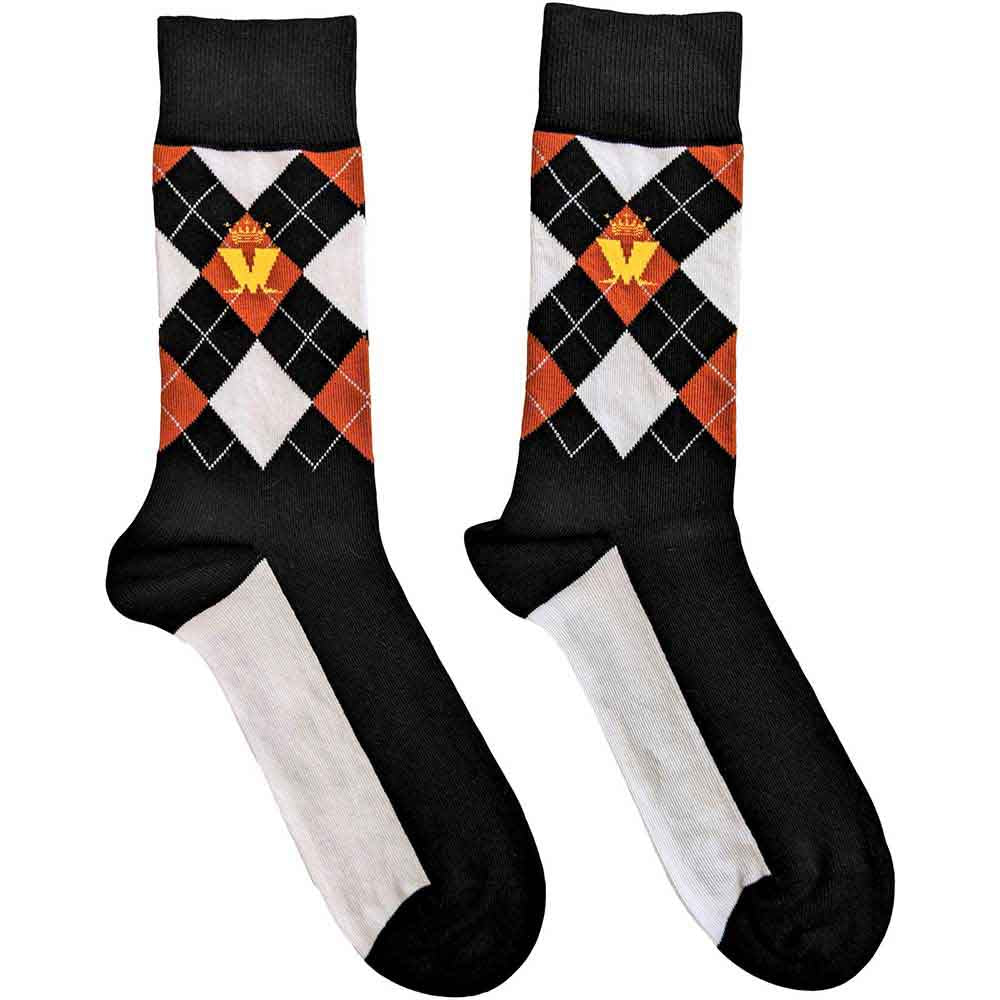 Madness | Crown & M Brown Diamond - Socks Black