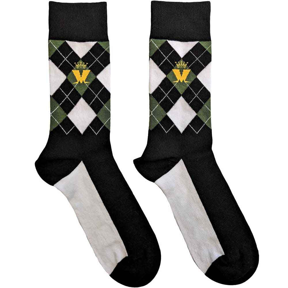 Madness | Crown & M Green Diamond - Socks Black