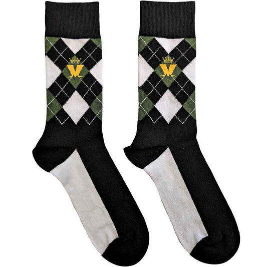 Madness | Crown & M Green Diamond - Socks Black