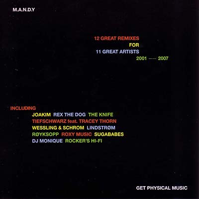 M.A.N.D.Y. | 12 Great Remixes For 11 Great Artists 2001-2007 - CD