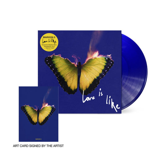Maroon 5 | Love Is Like – Limited Edition Transparent Electric Blue Vinyl [Signed Insert] - Vinyl