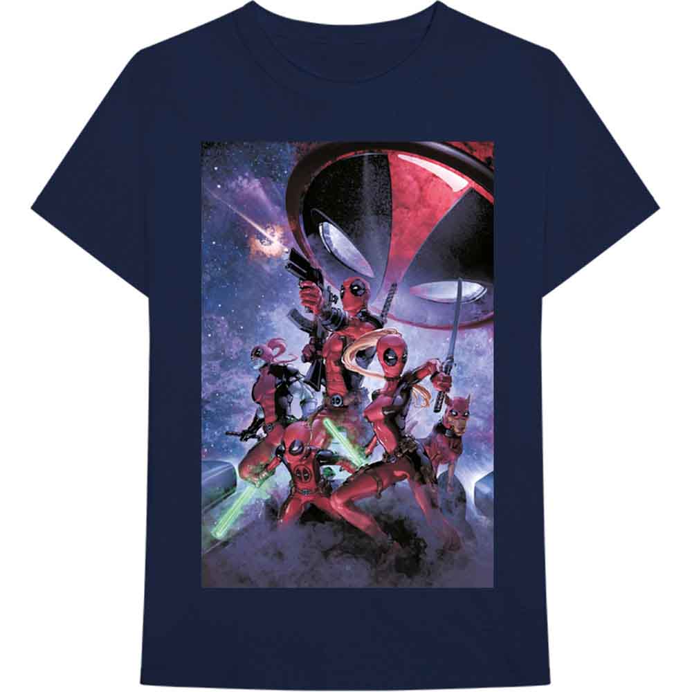 Marvel Comics | Deadpool Family - T-Shirt Blue