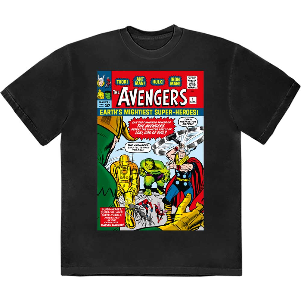 Marvel Comics | Earth's Mightiest... Comic Cover - T-Shirt Black