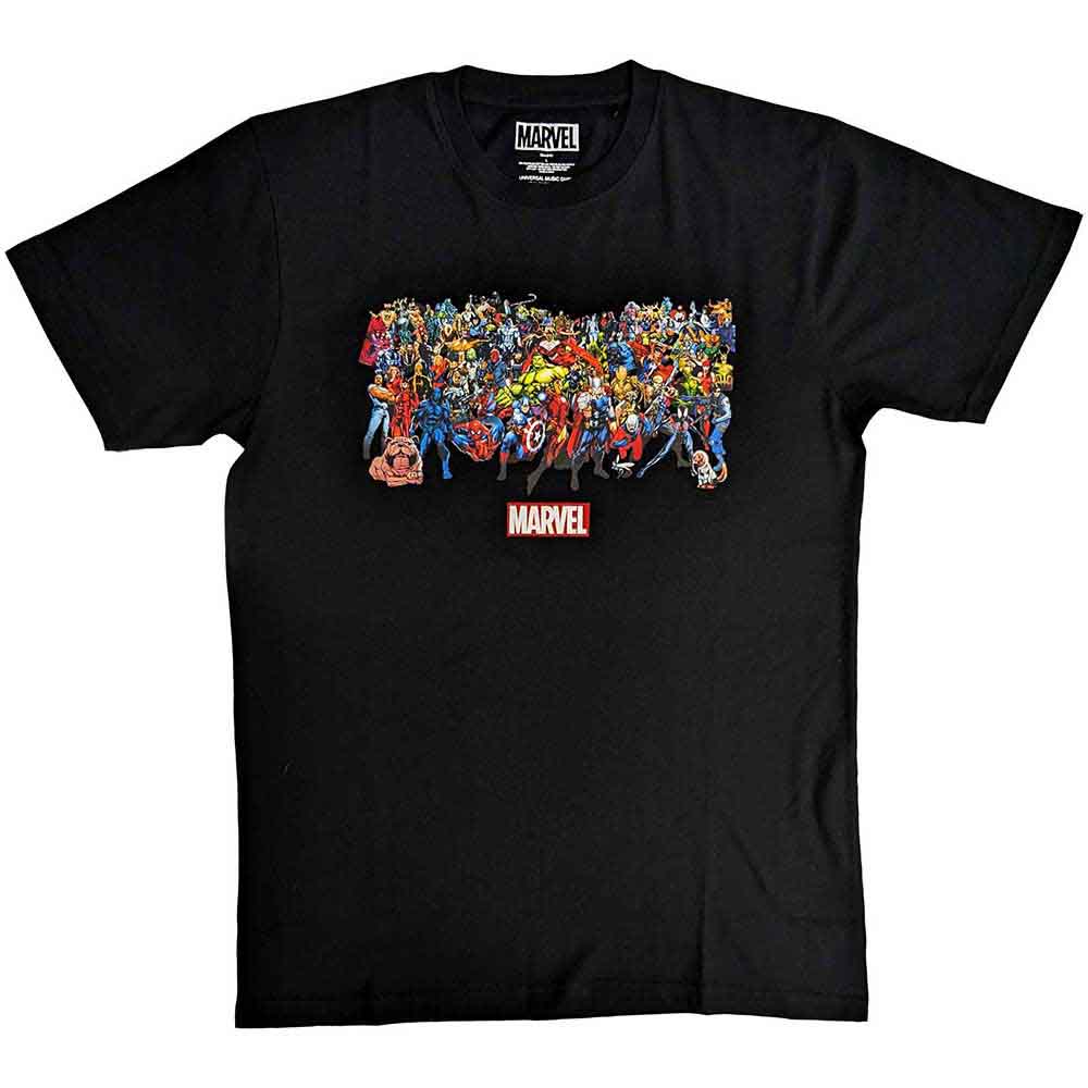 Marvel Comics | Full Characters - T-Shirt Black
