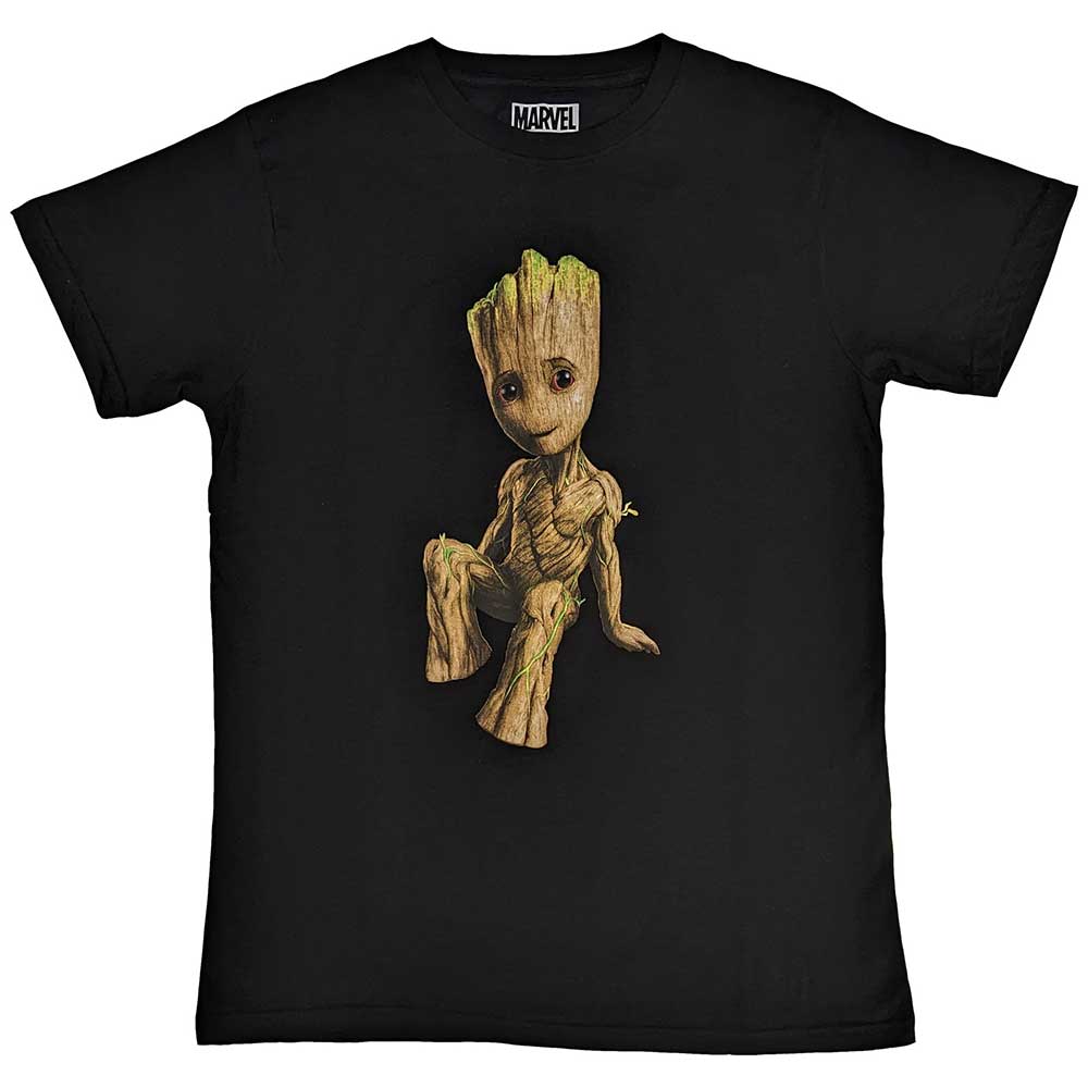 Marvel Comics | Guardians of the Galaxy Groot Perch - T-Shirt Black