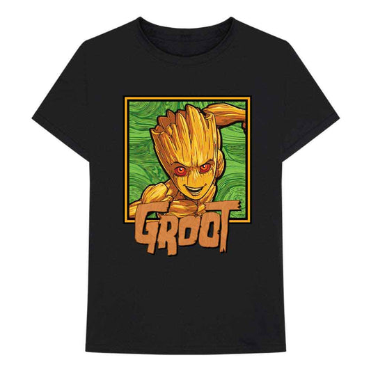 Marvel Comics | I am Groot - Groot Square - T-Shirt Black
