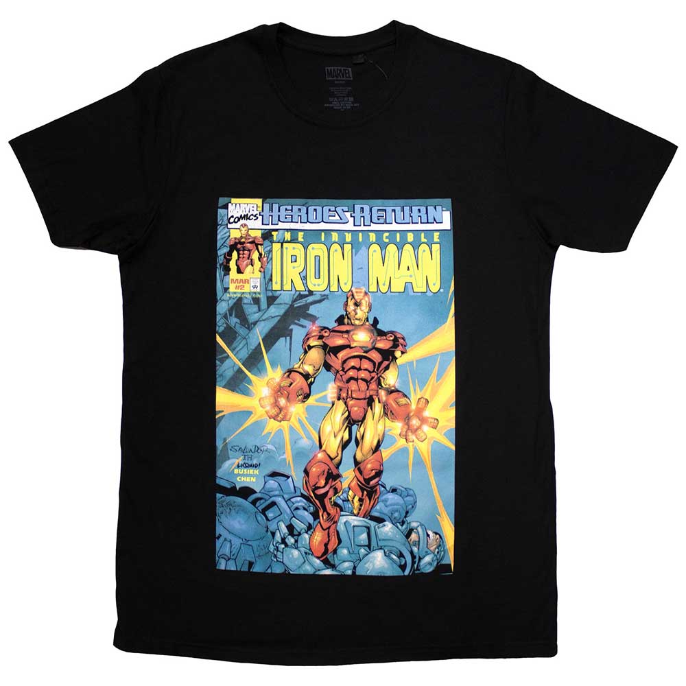 Marvel Comics | Invincible Iron Man Comic Cover - Black