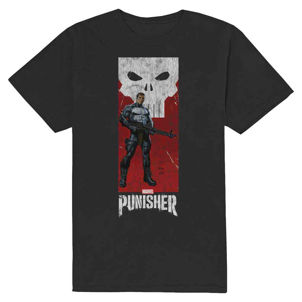 Marvel Comics | Punisher Holding Gun - T-Shirt Black