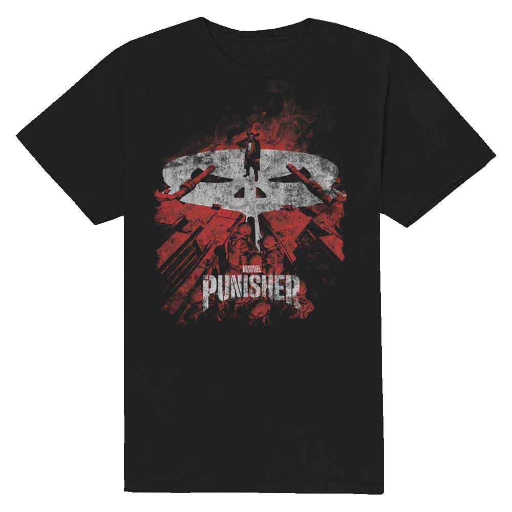 Marvel Comics | Punisher Red Tanks - T-Shirt Black