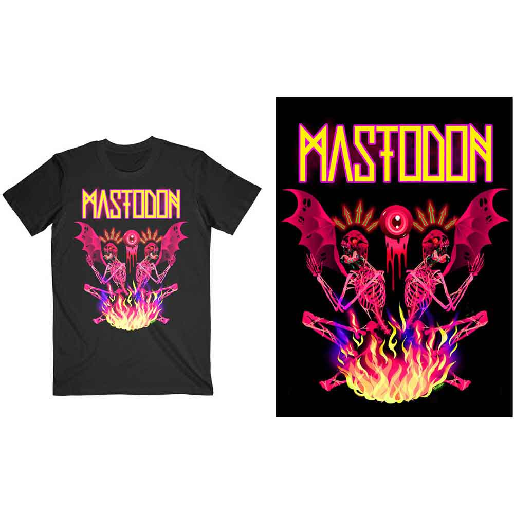 Mastodon | Double Brimstone Neon - T-Shirt Black