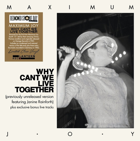 MAXIMUM JOY | Why Can't We Live Togheter (Clear Vinyl) - Vinyl