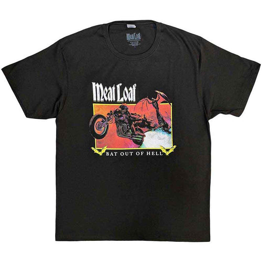 Meat Loaf | Bat Out Of Hell Rectangle - T-Shirt Grey