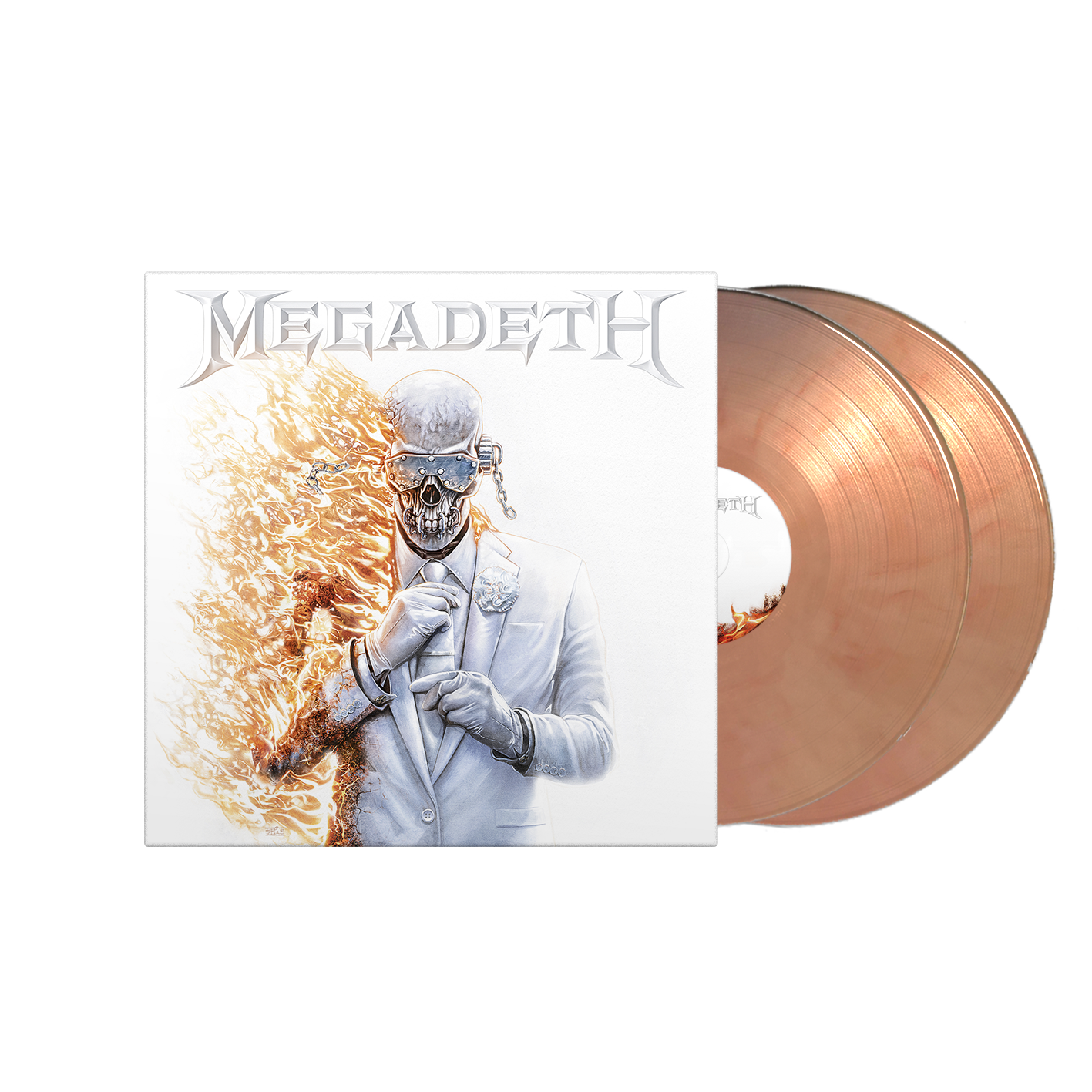 Megadeth | Megadeth (Indie Exclusive) [White Orange Marble] [2LP] - Vinyl