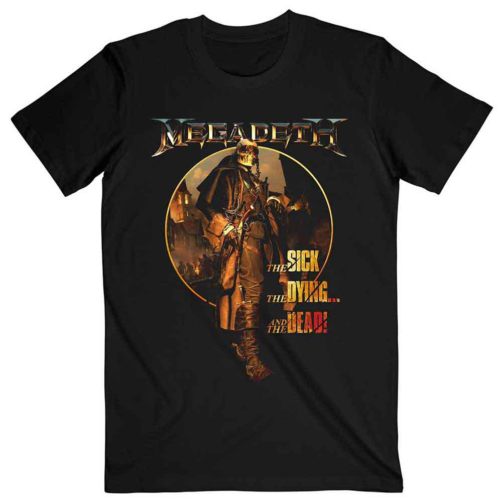 Megadeth | The Sick, The Dying ‚Ä¶ And the Dead Circle Album Art - T-Shirt Black