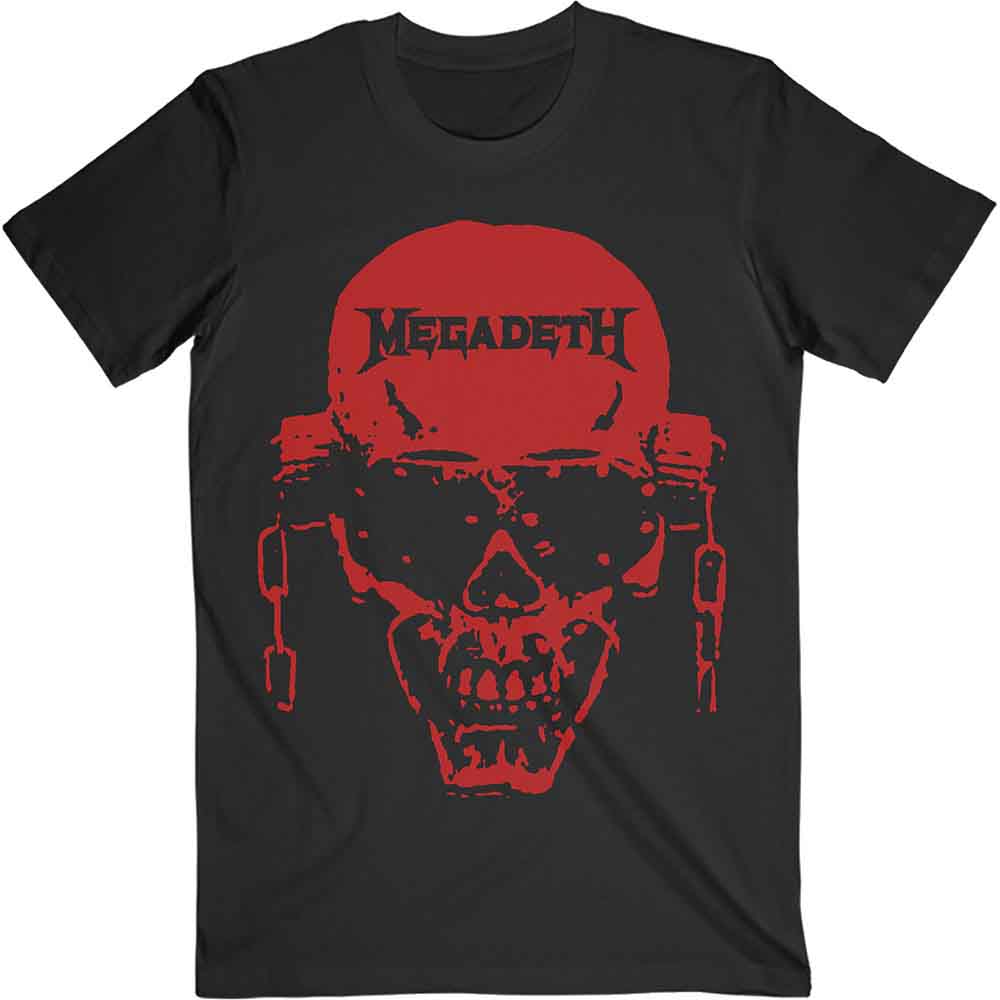 Megadeth | Vic Hi-Contrast Red - T-Shirt Black
