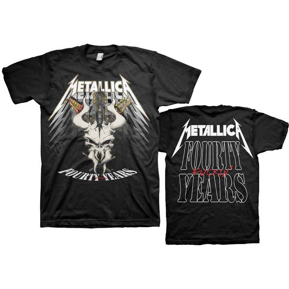 Metallica | 40th Anniversary Forty Years - T-Shirt Black