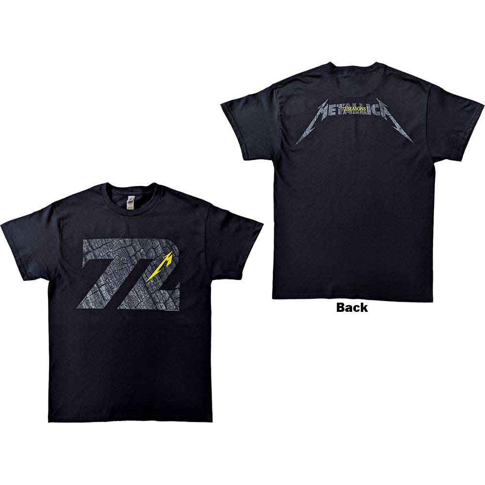 Metallica | 72 Seasons Charred Logo - T-Shirt Black