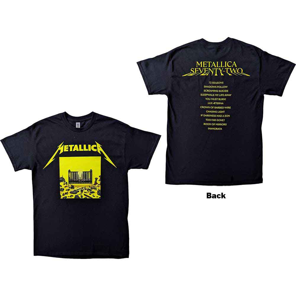 Metallica | 72 Seasons Squared Cover - T-Shirt Black