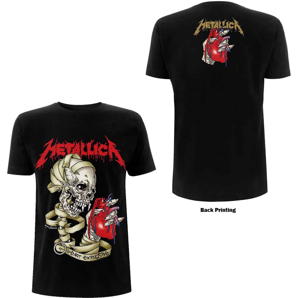 Metallica | Heart Explosive - T-Shirt Black