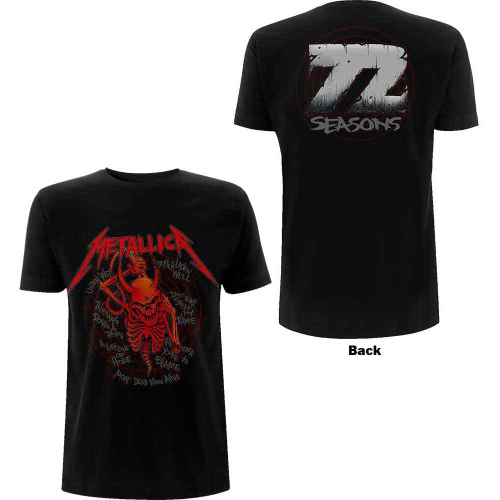 Metallica | Skull Screaming Red 72 Seasons - T-Shirt Black
