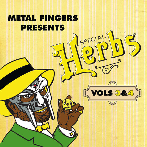 Mf Doom | Metal Fingers Presents: Special Herbs Vols. 3 & 4 (Lemon Yellow Colored Vinyl Gatefold 2Lp) - Vinyl