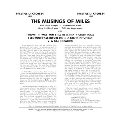 Miles Davis All Stars | The Musings Of Miles (Original Jazz Classics Series) (180 Gram Vinyl) - Vinyl