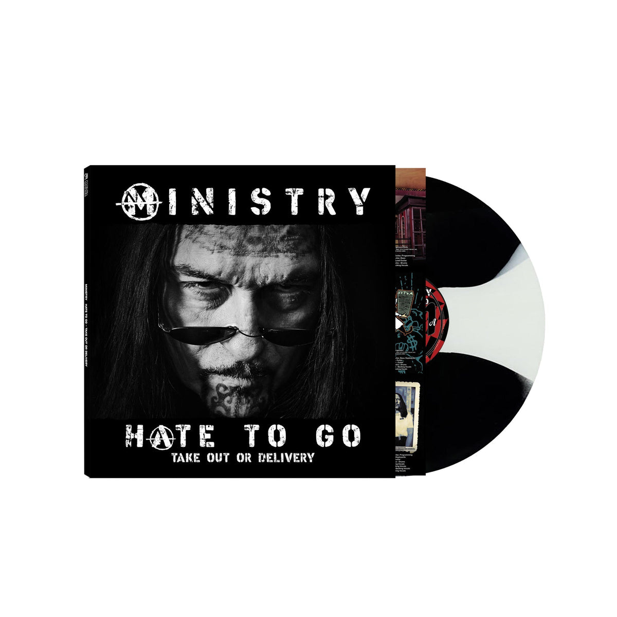 MINISTRY | Hate To Go - Take Out Or Delivery (Indie Exclusive) [Black/White Butterfly Burst] - Vinyl