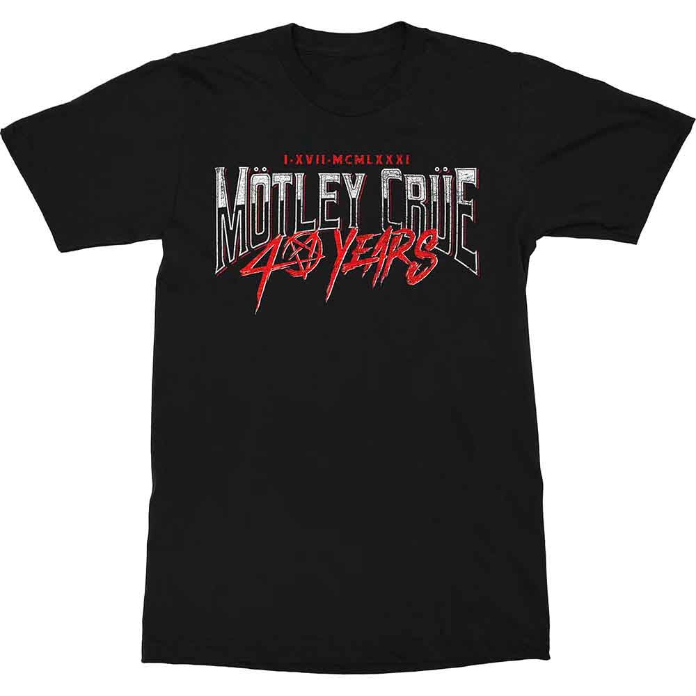 Motley Crue | 40 Years - T-Shirt Black