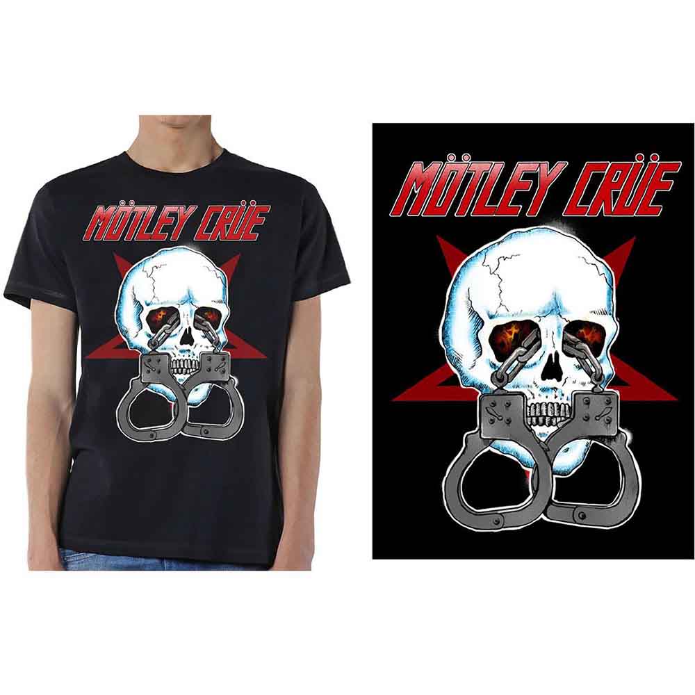 Motley Crue | Skull Cuffs 2 - T-Shirt Black